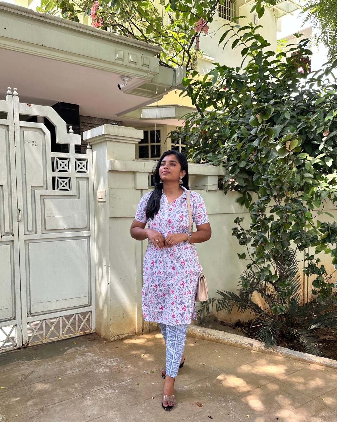 Floral Breeze Kurti Set